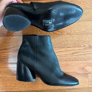 COS Black Leather Ankle Boots